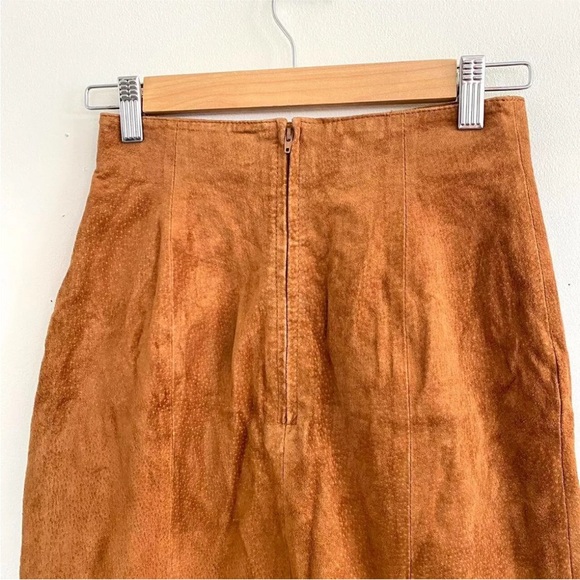 Wilson’s Leather vintage suede brown tan skirt Size 4 - Picture 7 of 7